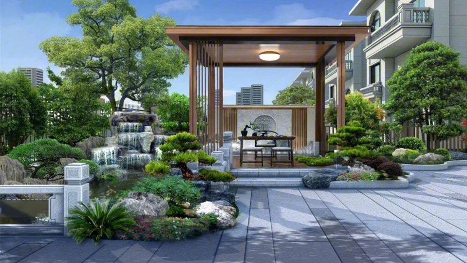 别墅花园设计：花园造景怎么营造层次之美，这样做，花园颜值更高
